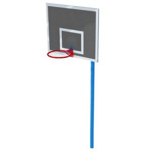 Баскетбольный щит из дерева и металла